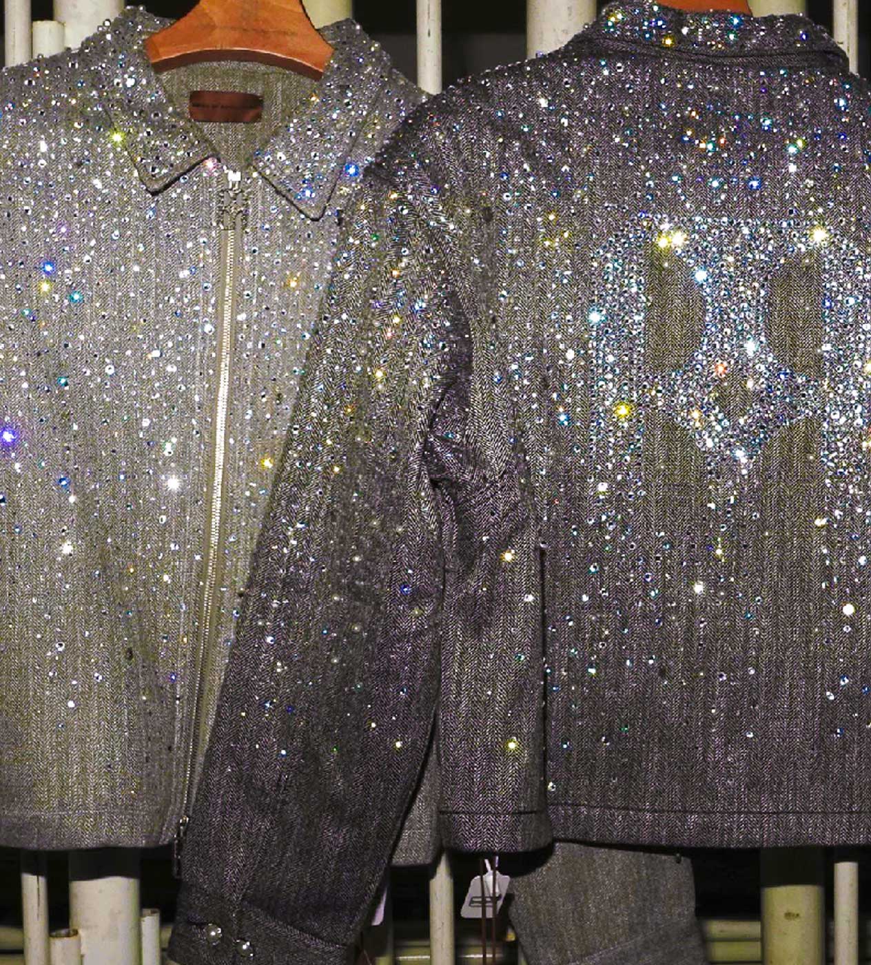 Birth of Royal Child 20k Diamond Zipper Jacket Dark Grey - Image 5