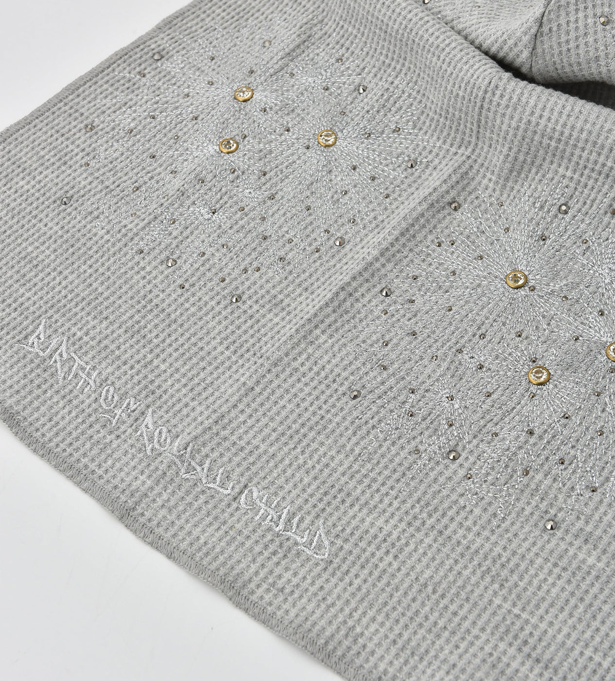 Birth of Royal Child Fireworks Rhinestone Durag Grey - Image 3