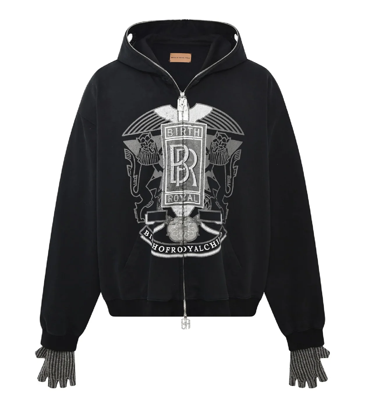 Birth of Royal Child Royce Crown Hoodie Black