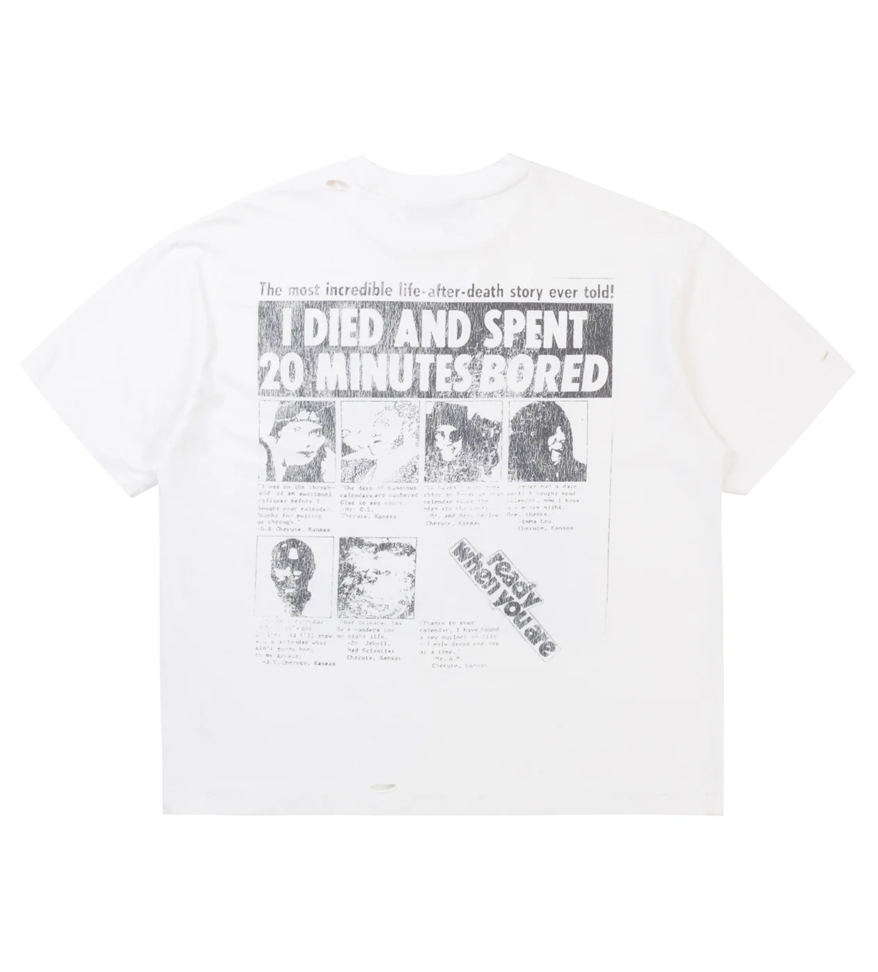 Boredom Kills Purpose Tee Cream - Image 2