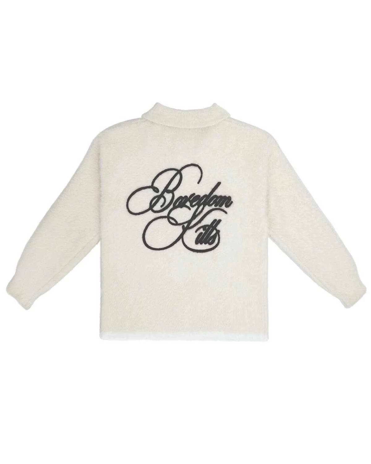 Boredom Kills Signature Mohair Polo Tee Cream - Image 2