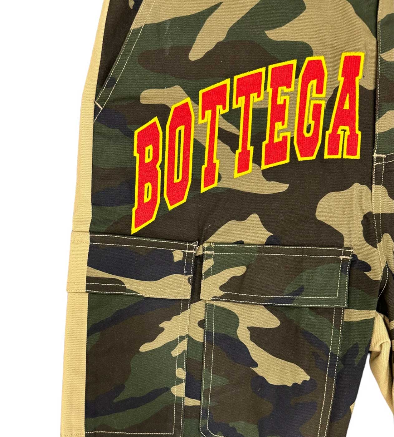 Bottega Desires Camo Cargo Shorts - Image 3