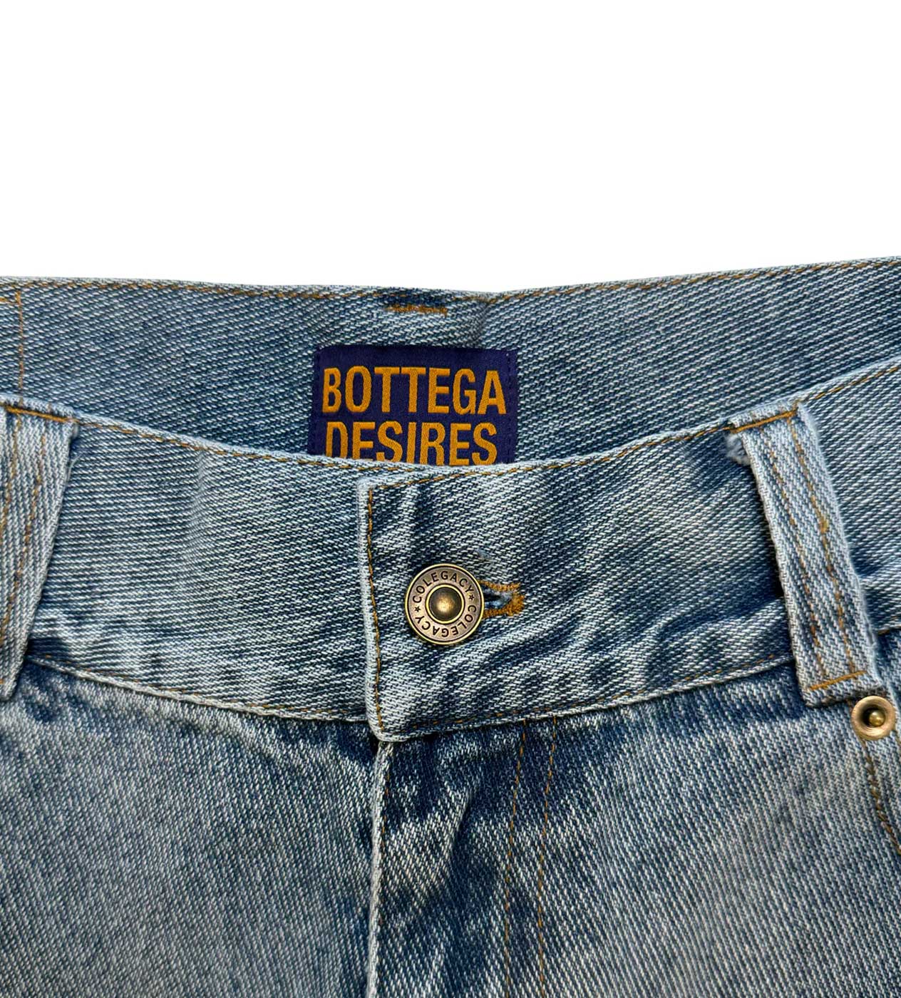 Bottega Desires Denim Shorts Blue - Image 3