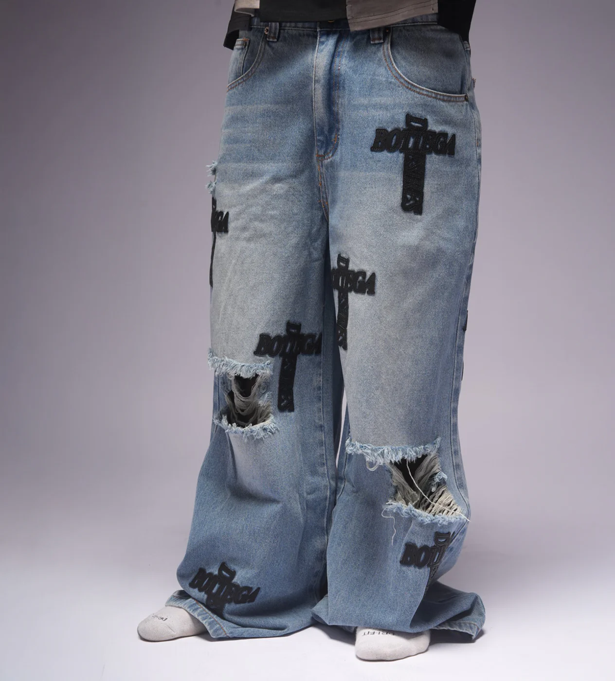Bottega Desires Holy Grail Denim Pants Blue - Image 3