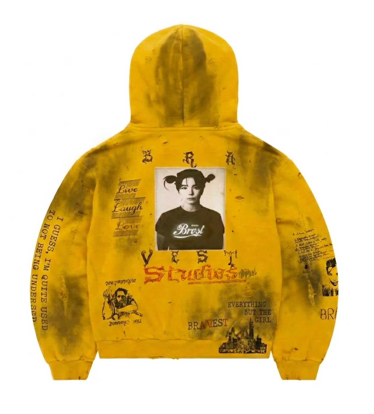 Bravest Studios Heirloom Hoodie Yellow - Image 2
