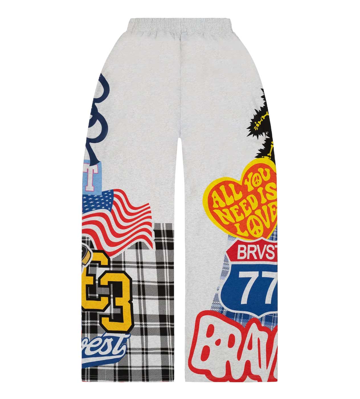 Bravest Studios Patch Sweatpants Grey - Image 2