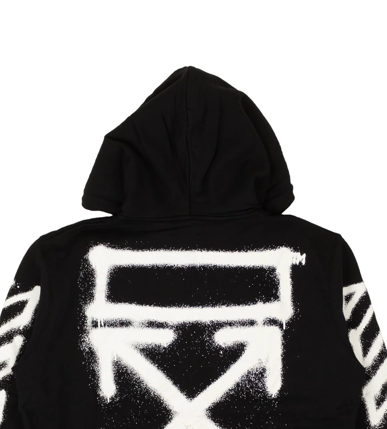 Off-White Black Spray Marker Zip Hoodie - Image 3