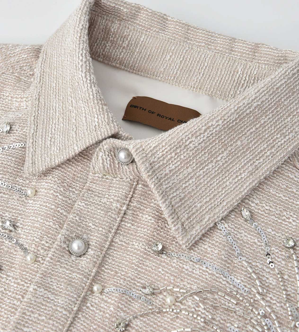 Birth of Royal Child Fireworks Beaded Diamond Shirt - Image 3