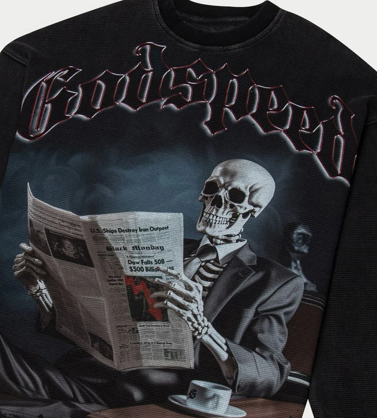 Godspeed Black Monday Thermal L/S Washed Black - Image 4