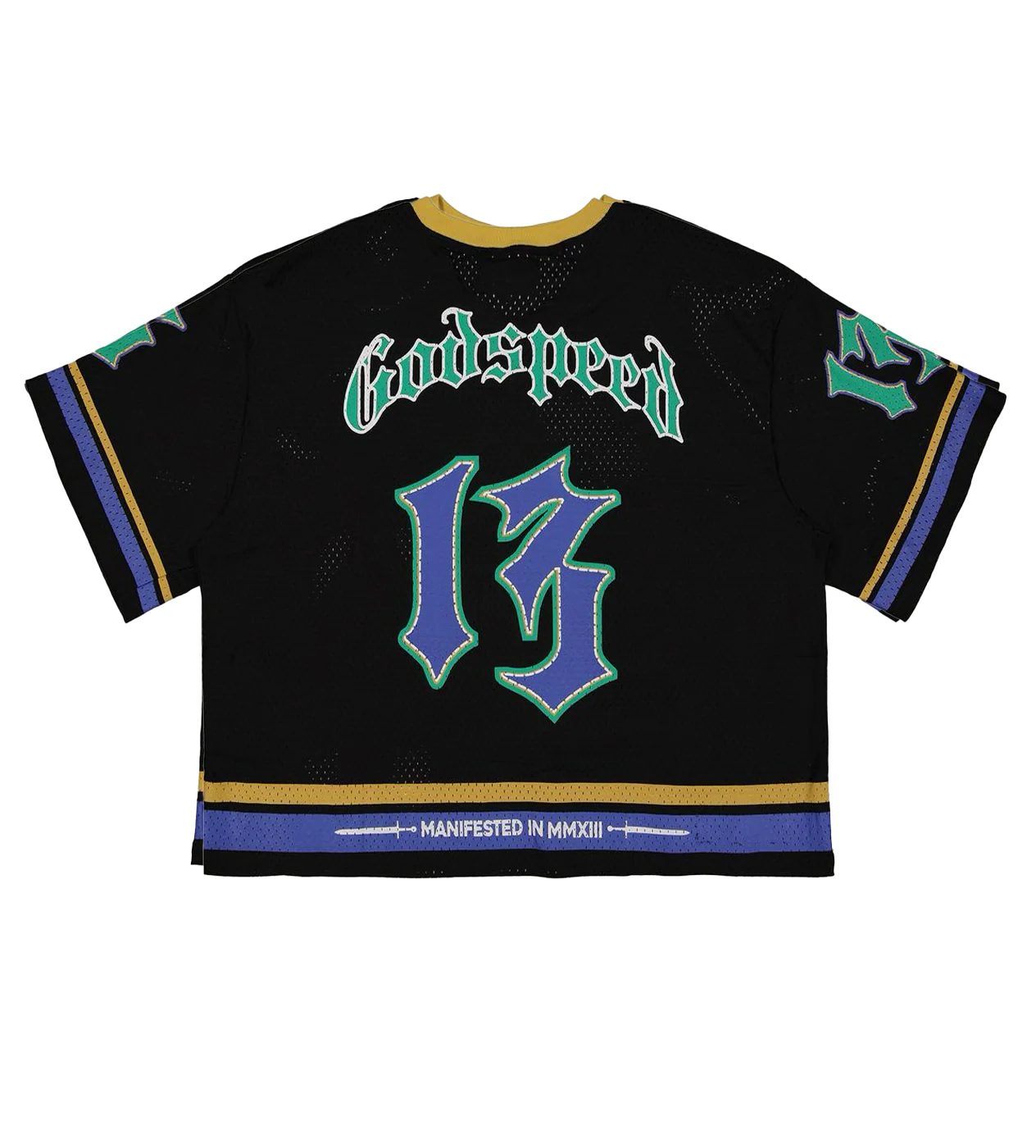 Godspeed First Down Jersey Black/Yellow/Blue - Image 2