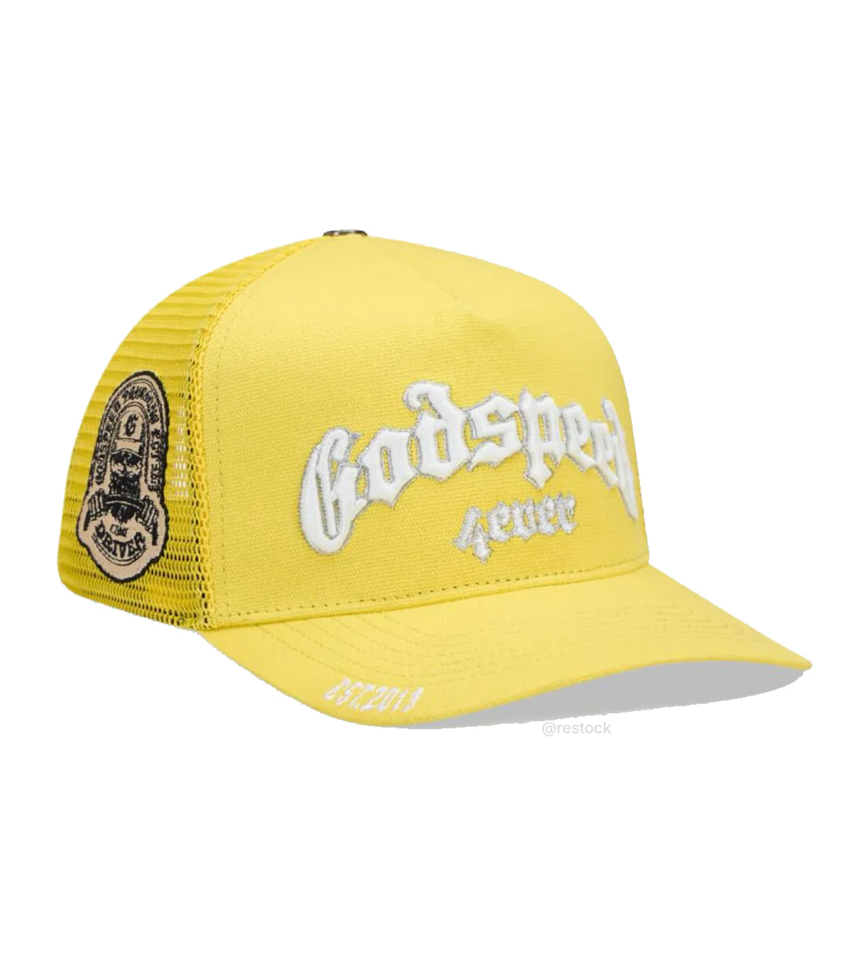 Godspeed Forever Lightning Trucker Hat Yellow - Image 4