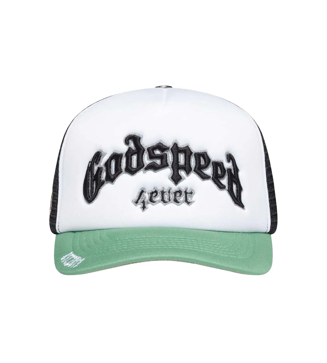 Godspeed Forever Trucker Black/Green (Snapback)