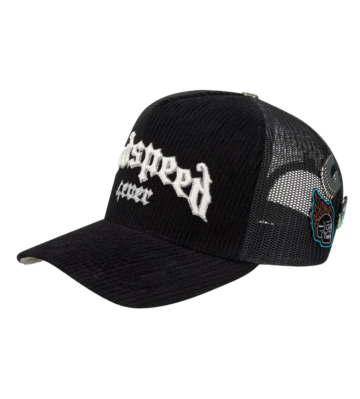 Godspeed Forever Trucker Hat Black Corduroy - Image 3
