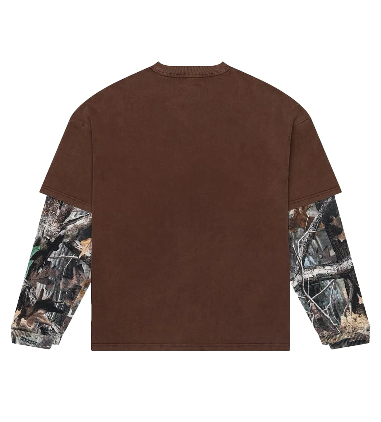 Godspeed Gone Fishing Layered L/S Tee Washed Brown - Image 2