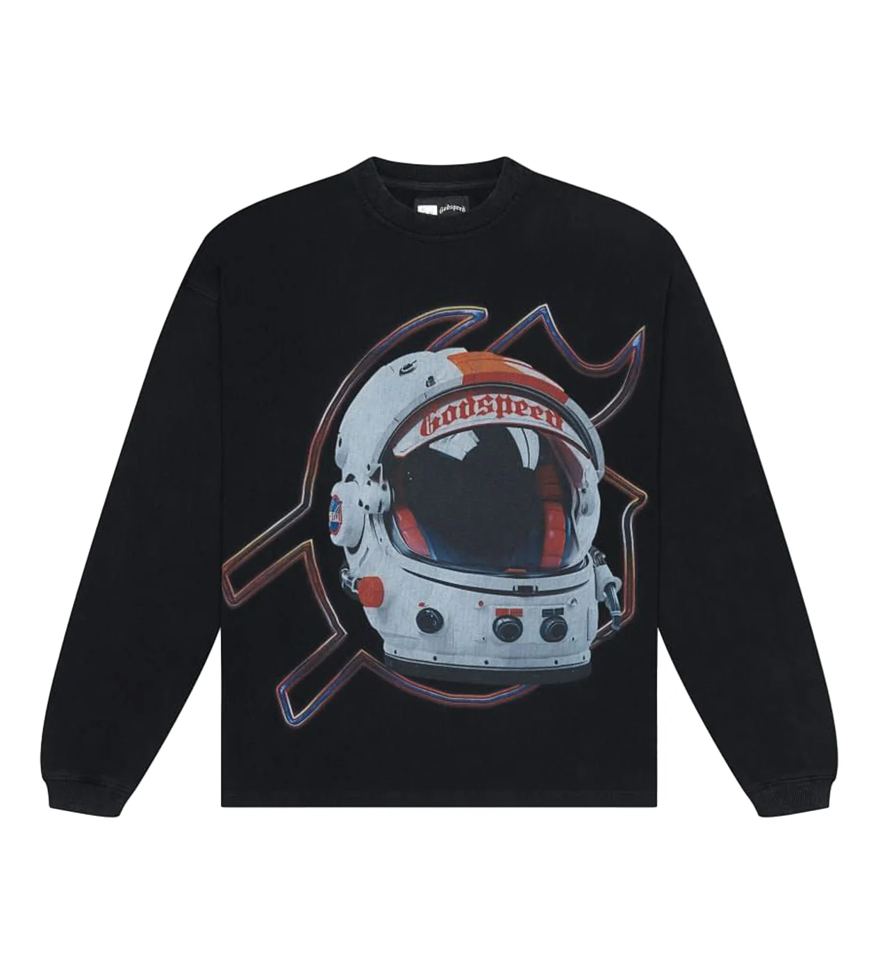 Godspeed Lift Off L/S Tee Black Wash - Image 2