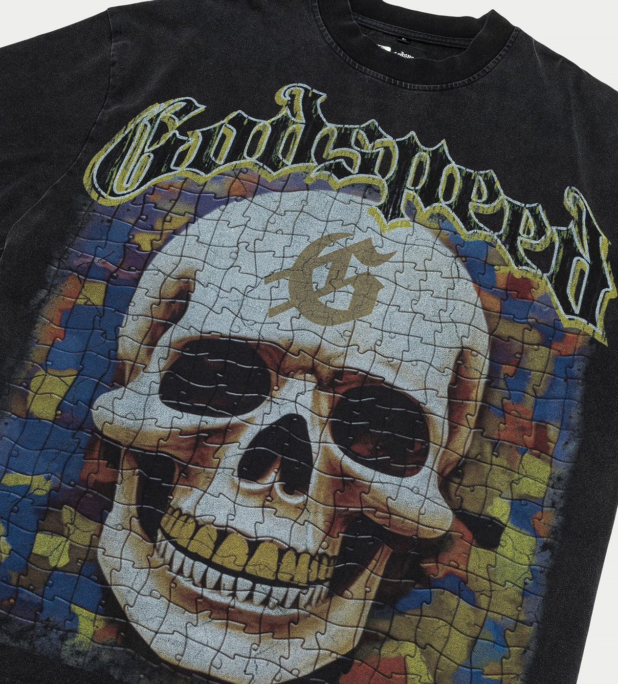 Godspeed Puzzle Tee Black - Image 2