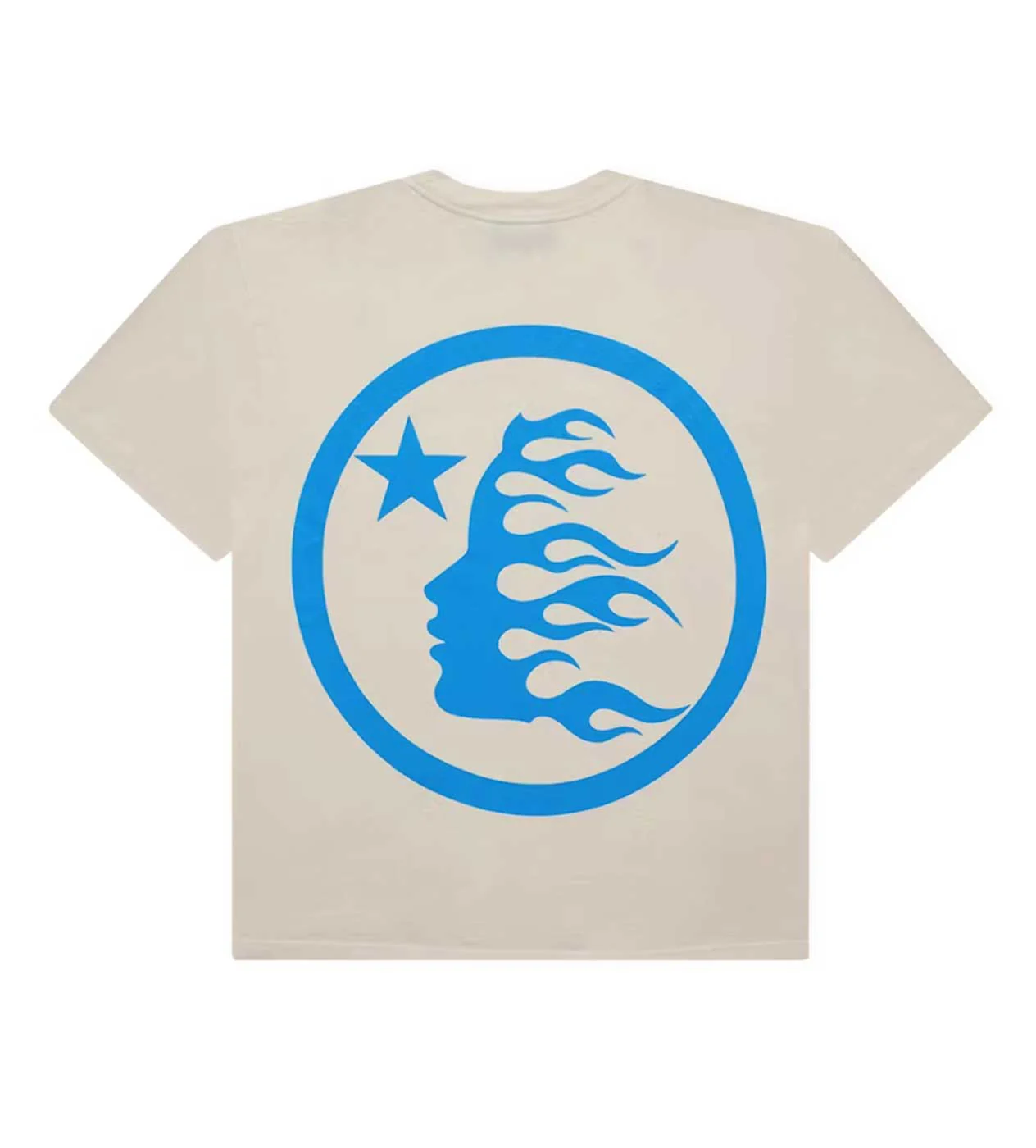 Hellstar Classic Logo Gel Tee Cream/Blue - Image 2