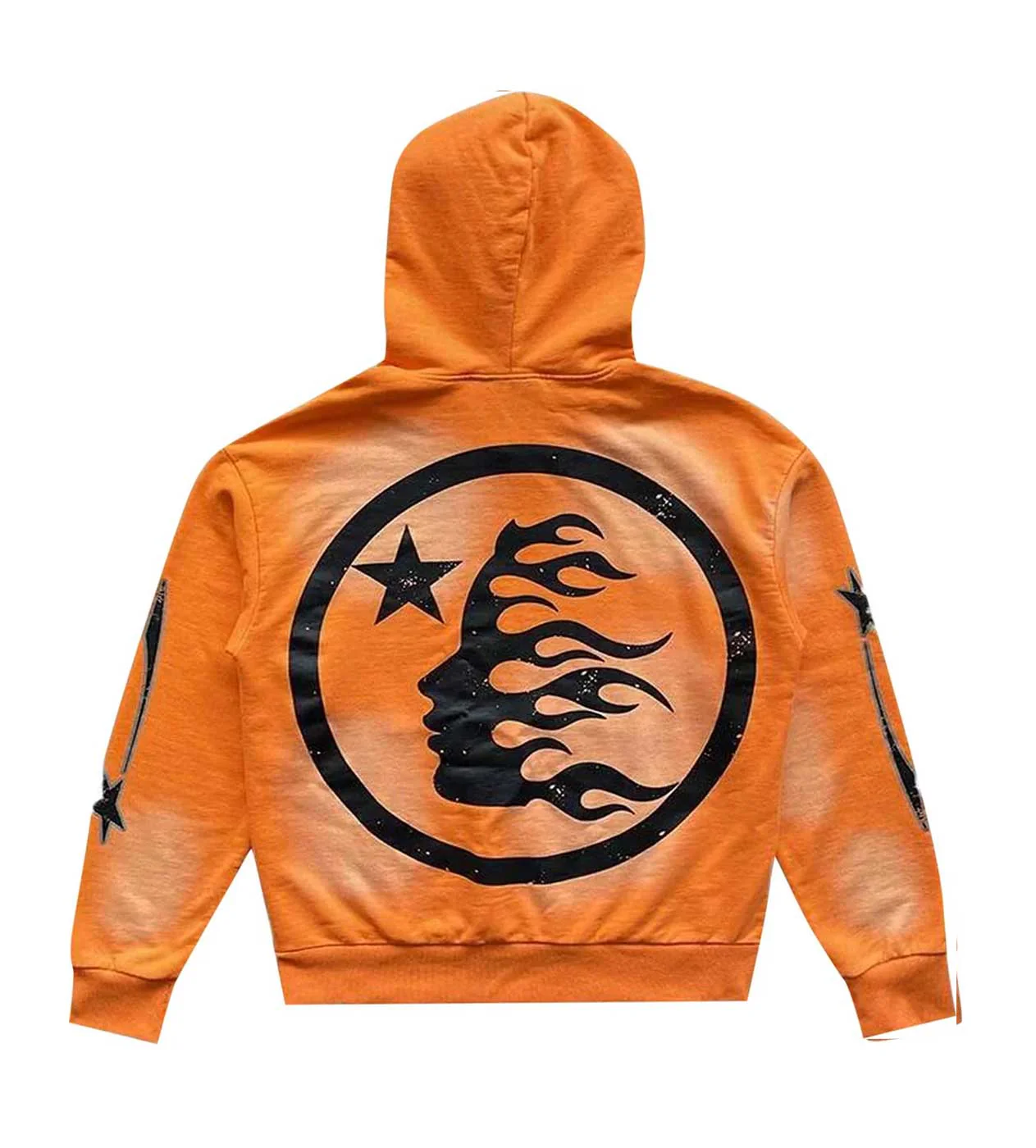 Hellstar Fire Hoodie Orange - Image 2