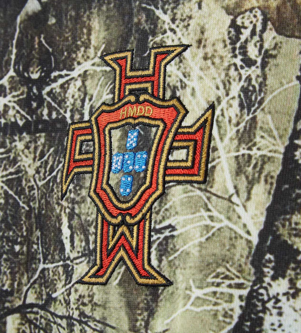 HMDD Lisbon Double Hooded Hoodie Camo - Image 3