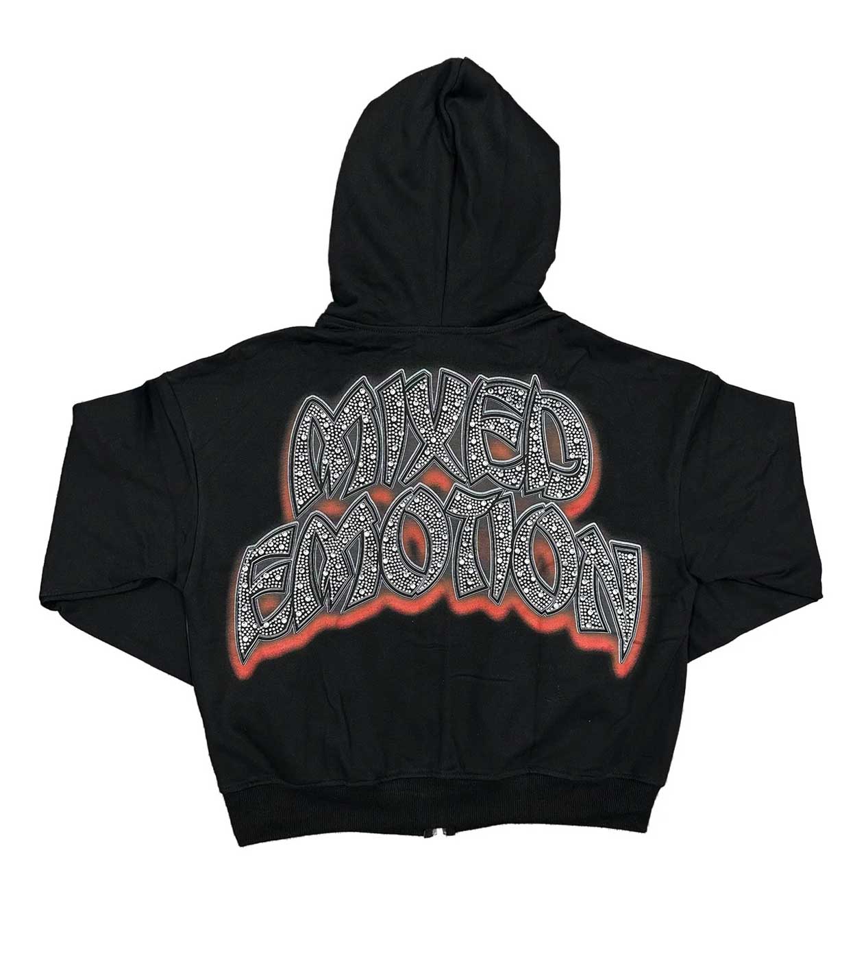 Mixed Emotions Last Dance Rhinestone Hoodie Black - Image 2