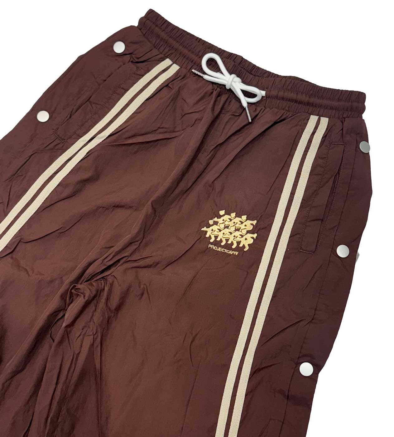 Project Capri Running Man Track Pants Brown - Image 2