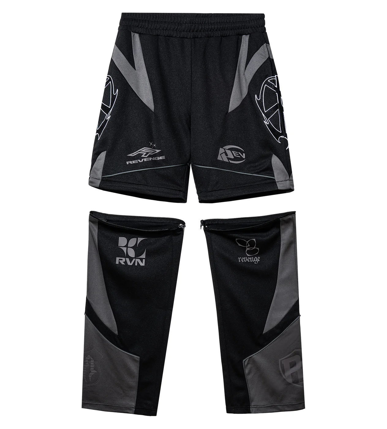 Revenge Racer Patch Convertible Pant Black/Black - Image 3