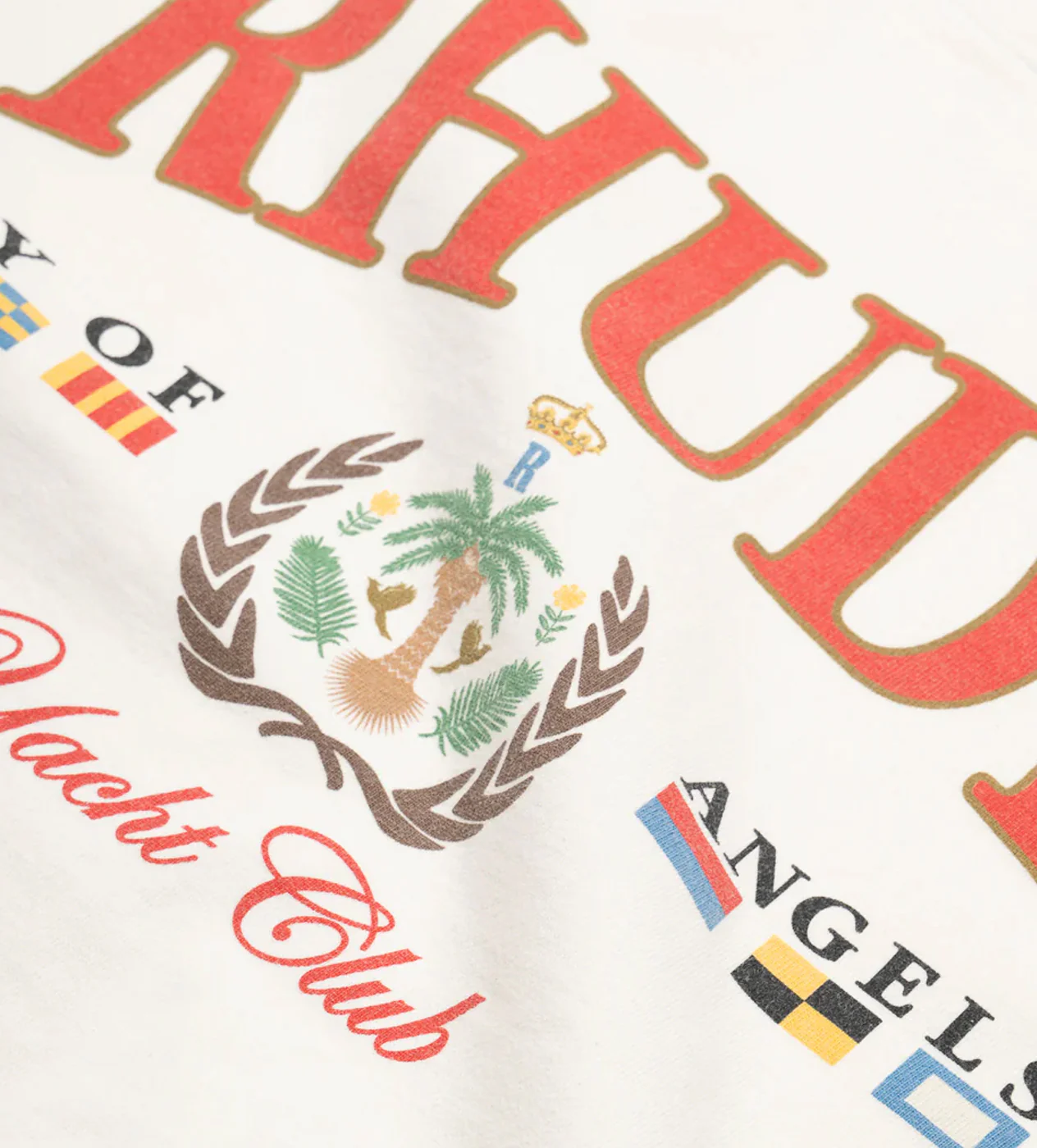 Rhude Bay of Angels Yacht Tee Cream - Image 3