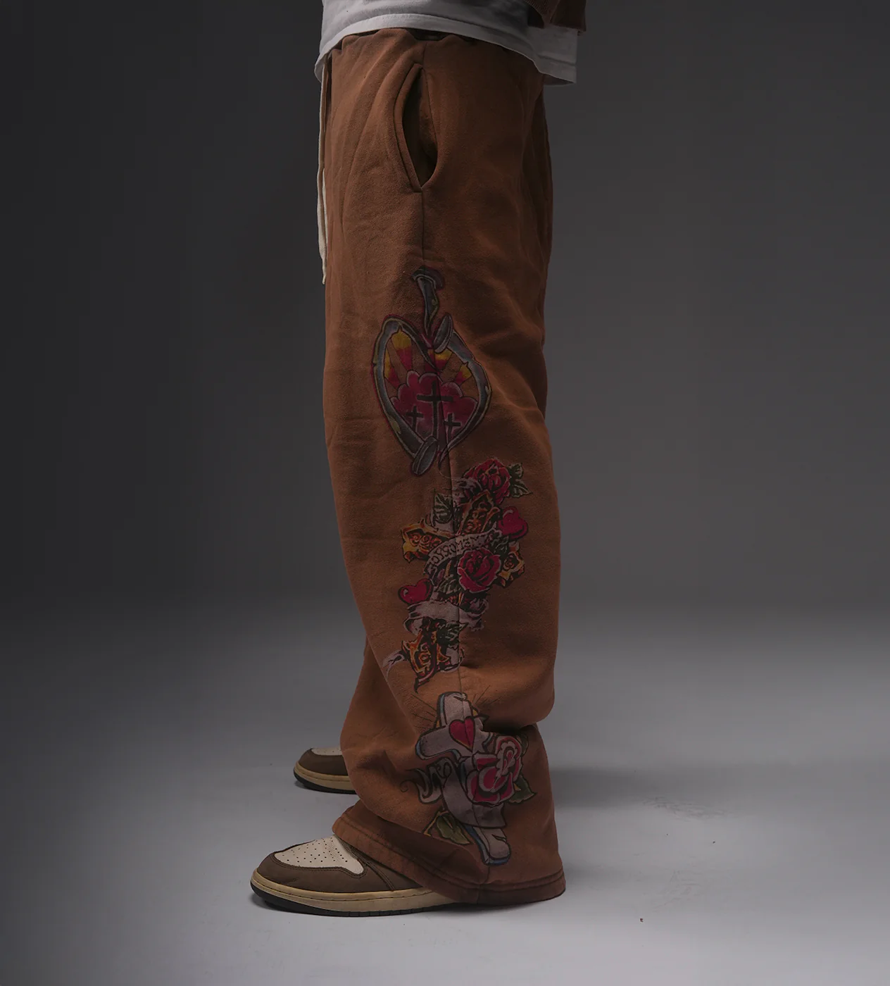 Righteous Risen King Sweatpants Brown - Image 3