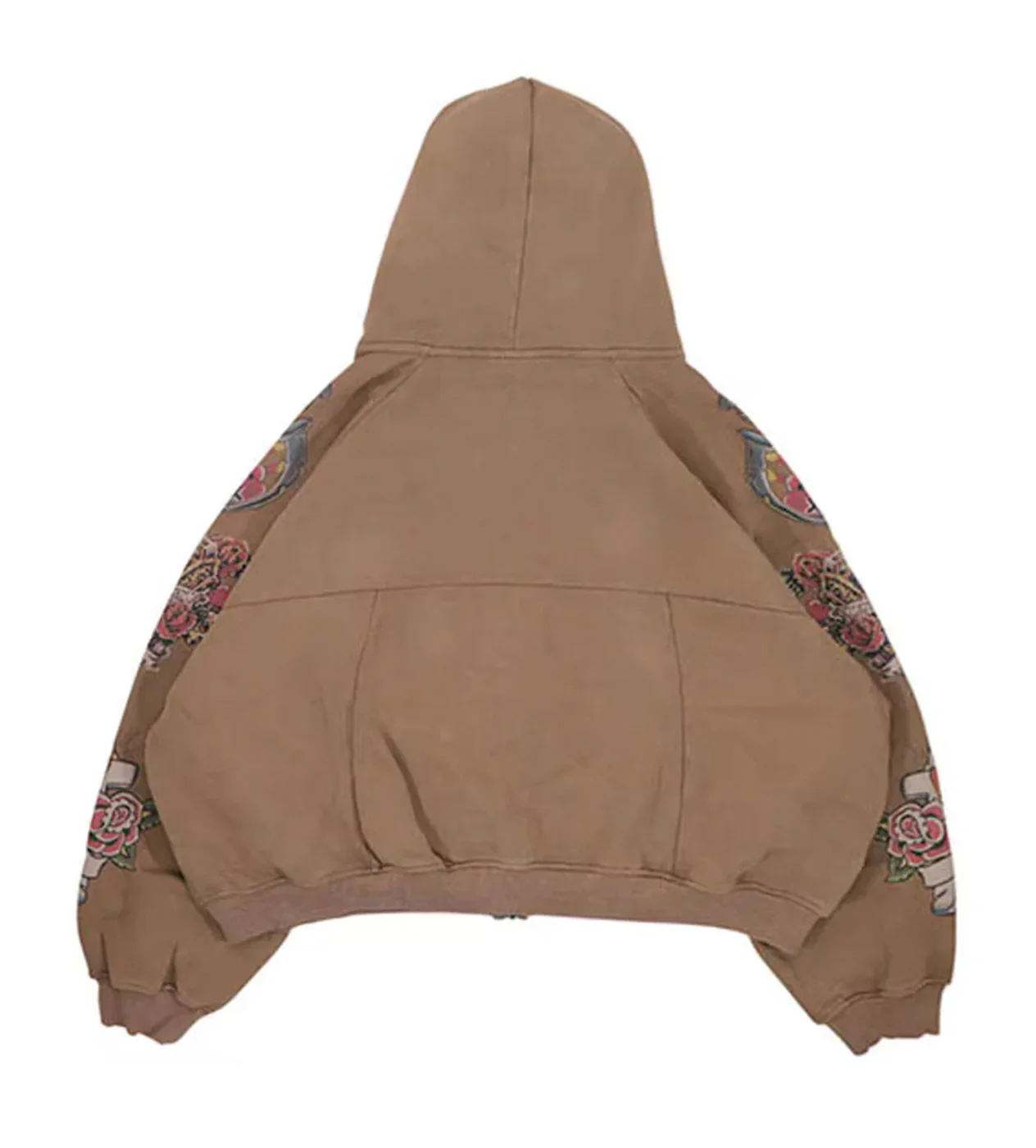Righteous Risen King Zip Up Hoodie Brown - Image 2