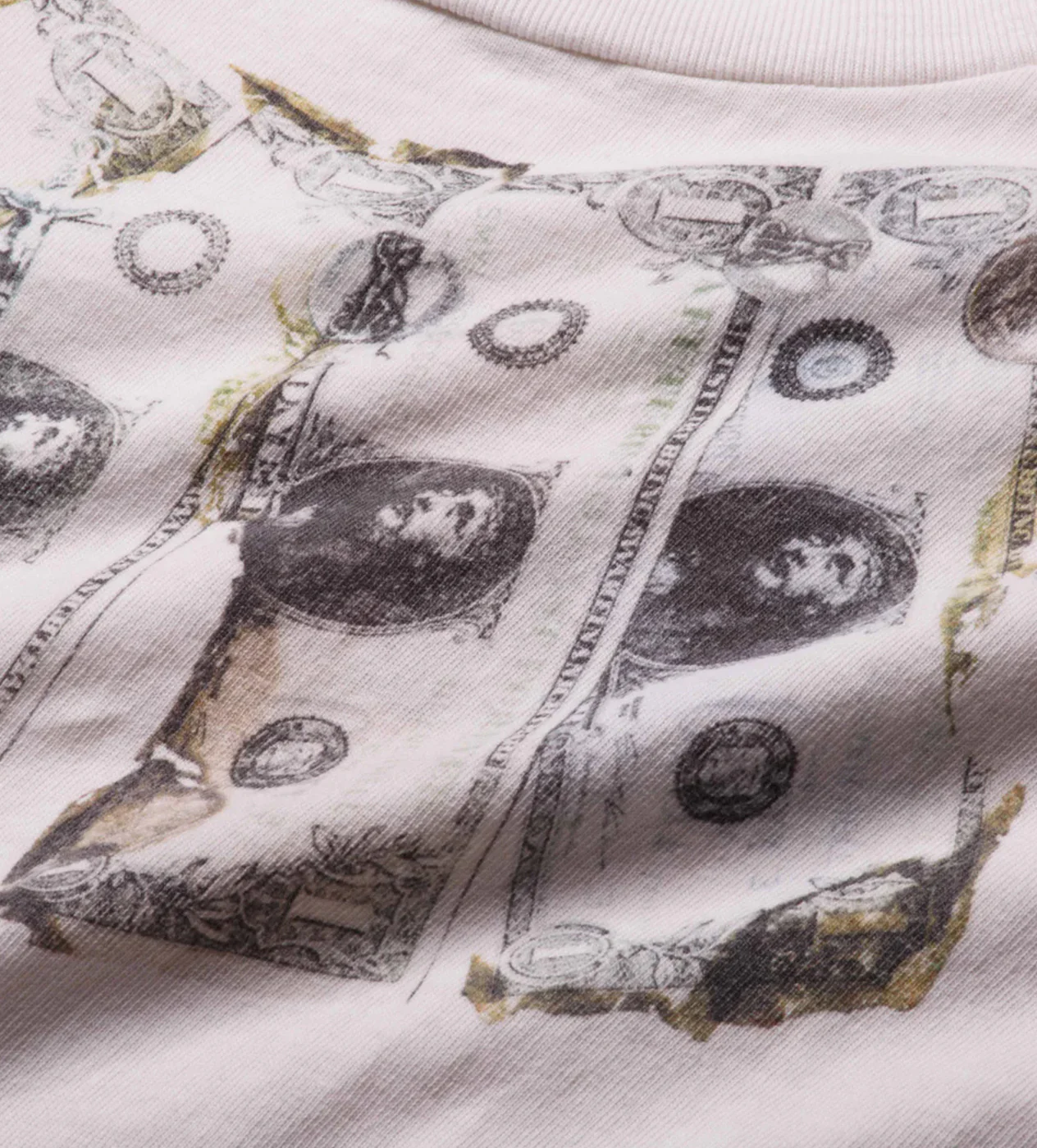 Saint Michael Money Tee Off White - Image 4