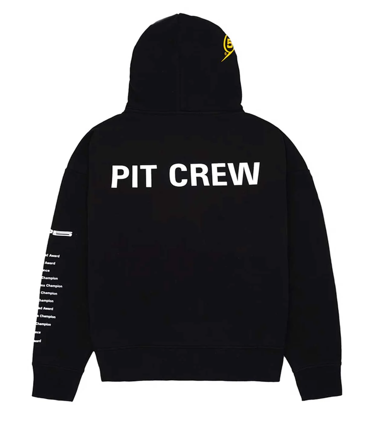 Sp5der Pit Crew Oversized Hoodie Black - Image 2