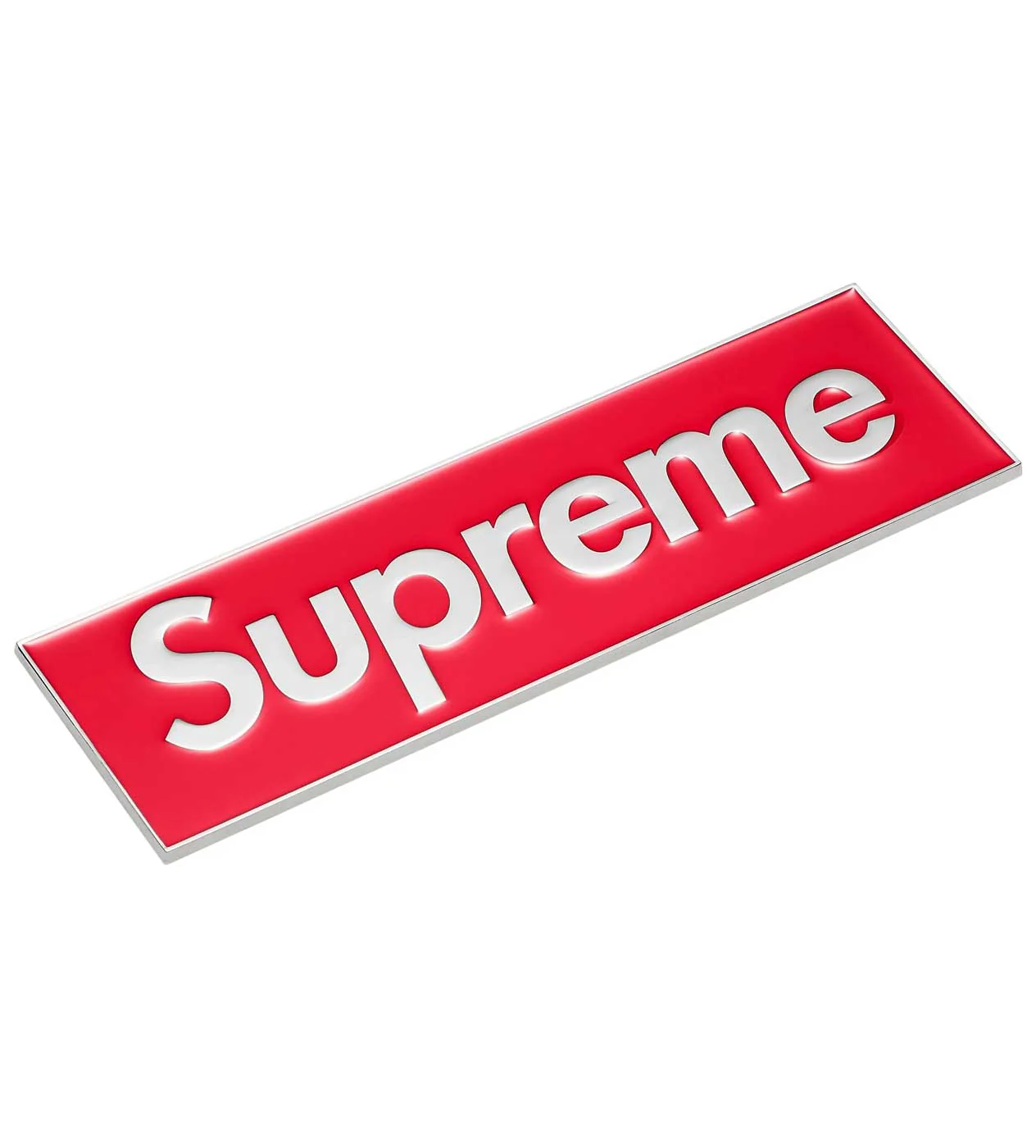 Supreme Box Logo Car Emblem Red - Image 2