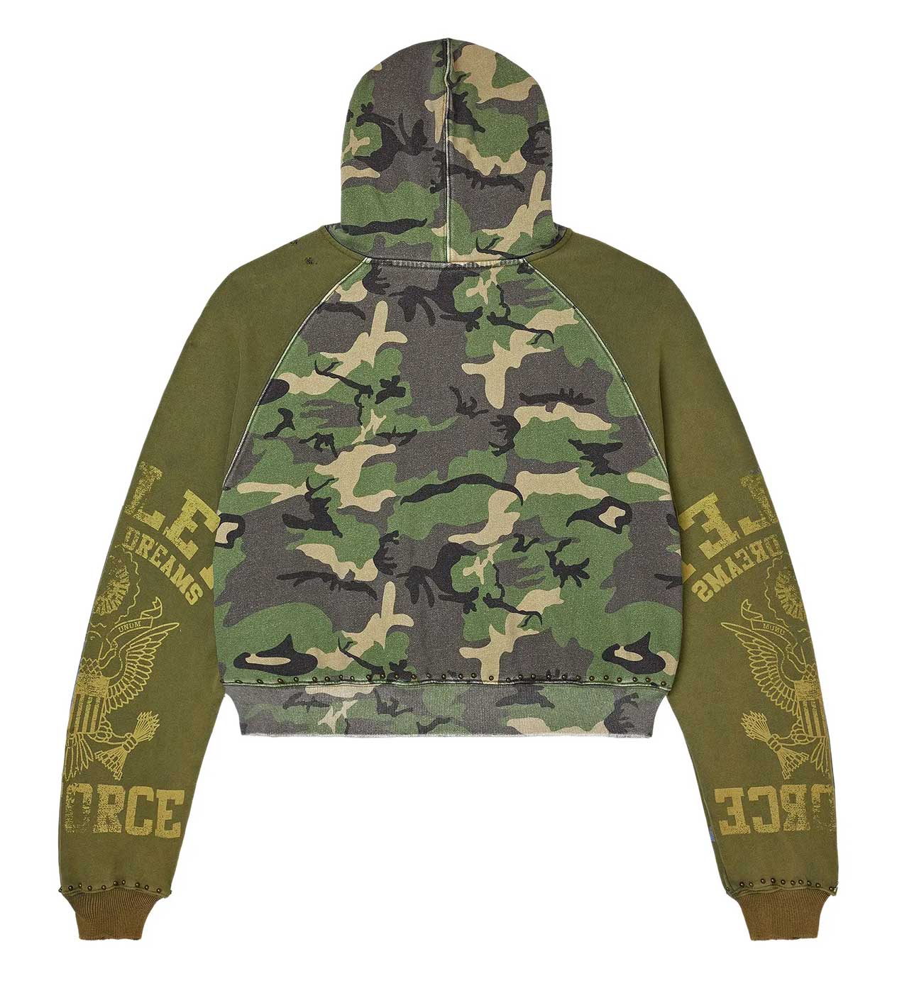 Vale Forever Camo Terrain Zip Up Hoodie Green - Image 2