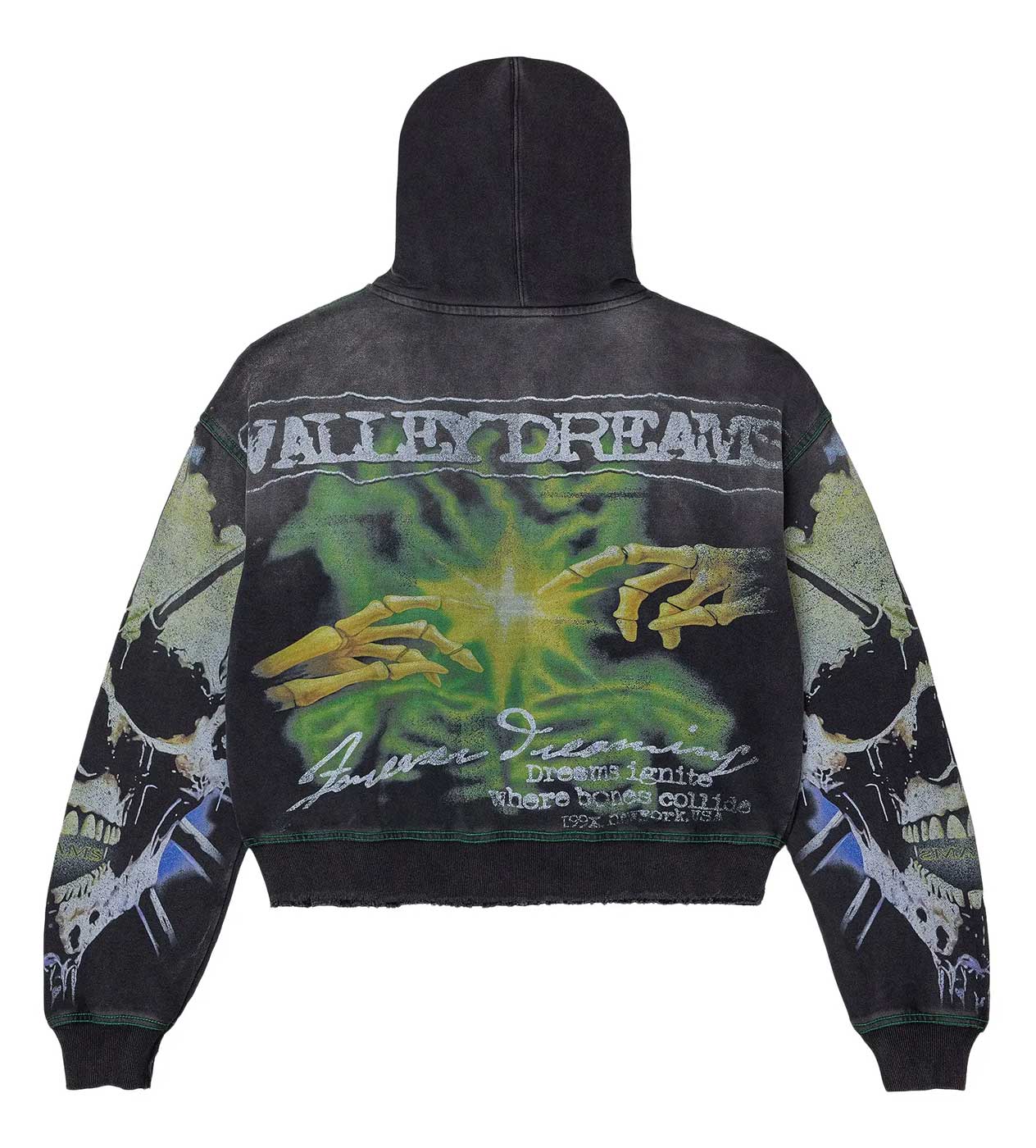 Vale Forever Grave Digger Zip Up Hoodie Black - Image 2