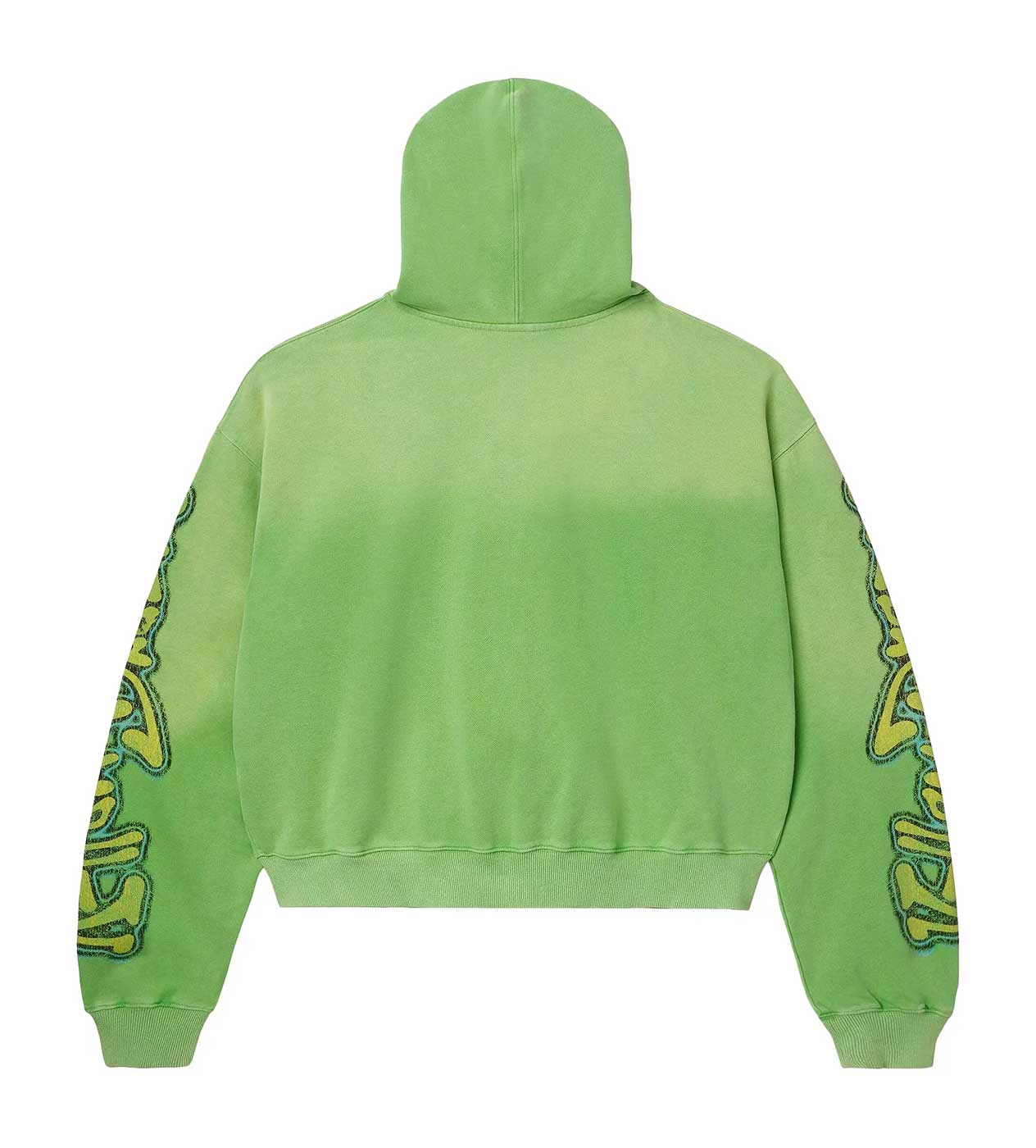 Vale Forever Taz Zip Up Hoodie Lime - Image 2